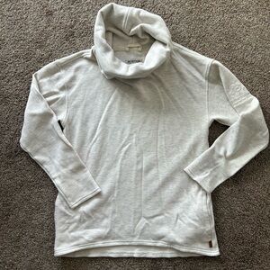 Burton Durable Goods Cowl Neck Light Gray Pullover Women's XS